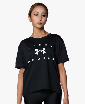 UAテック ワードマーク グラフィック Tシャツ（トレーニング/WOMEN）